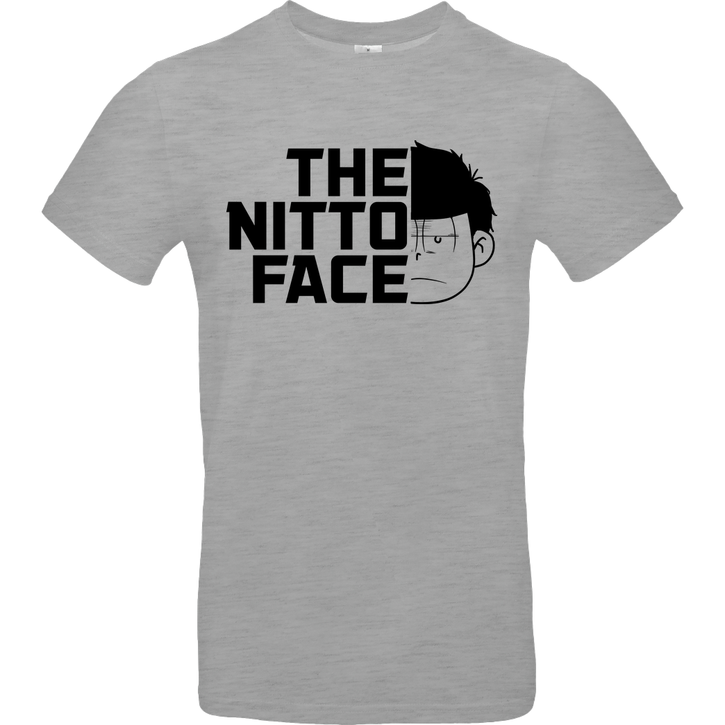 PsychoDelicia The Nitto Face T-Shirt B&C EXACT 190 - heather grey