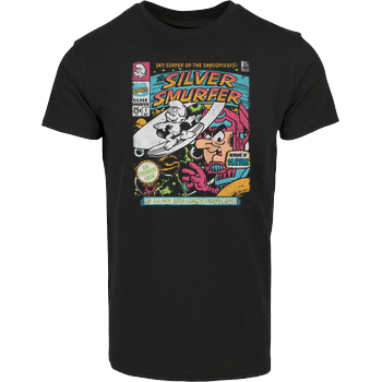 The silver smurfer Hausmarke T-Shirt  - Schwarz