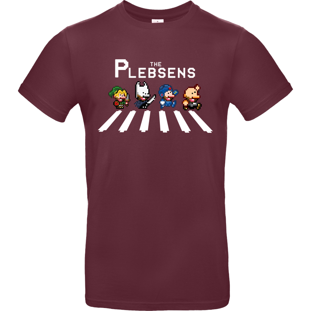 Dennsen86 ThePlebsens T-Shirt B&C EXACT 190 - Bordeaux