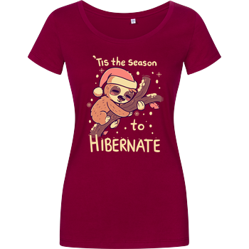 Tis the Season to Hibernate Damenshirt berry