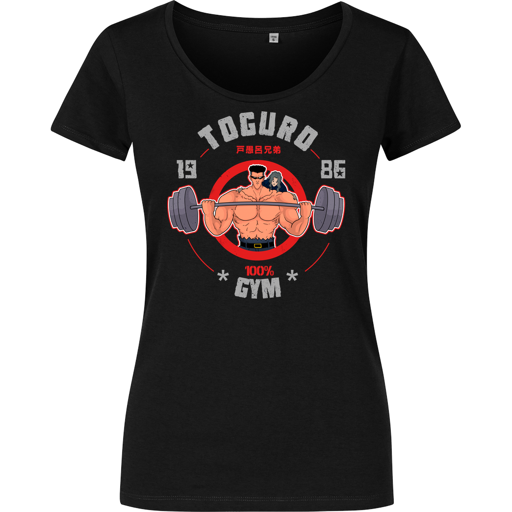 Eoli Studio Toguro Gym T-Shirt Damenshirt schwarz