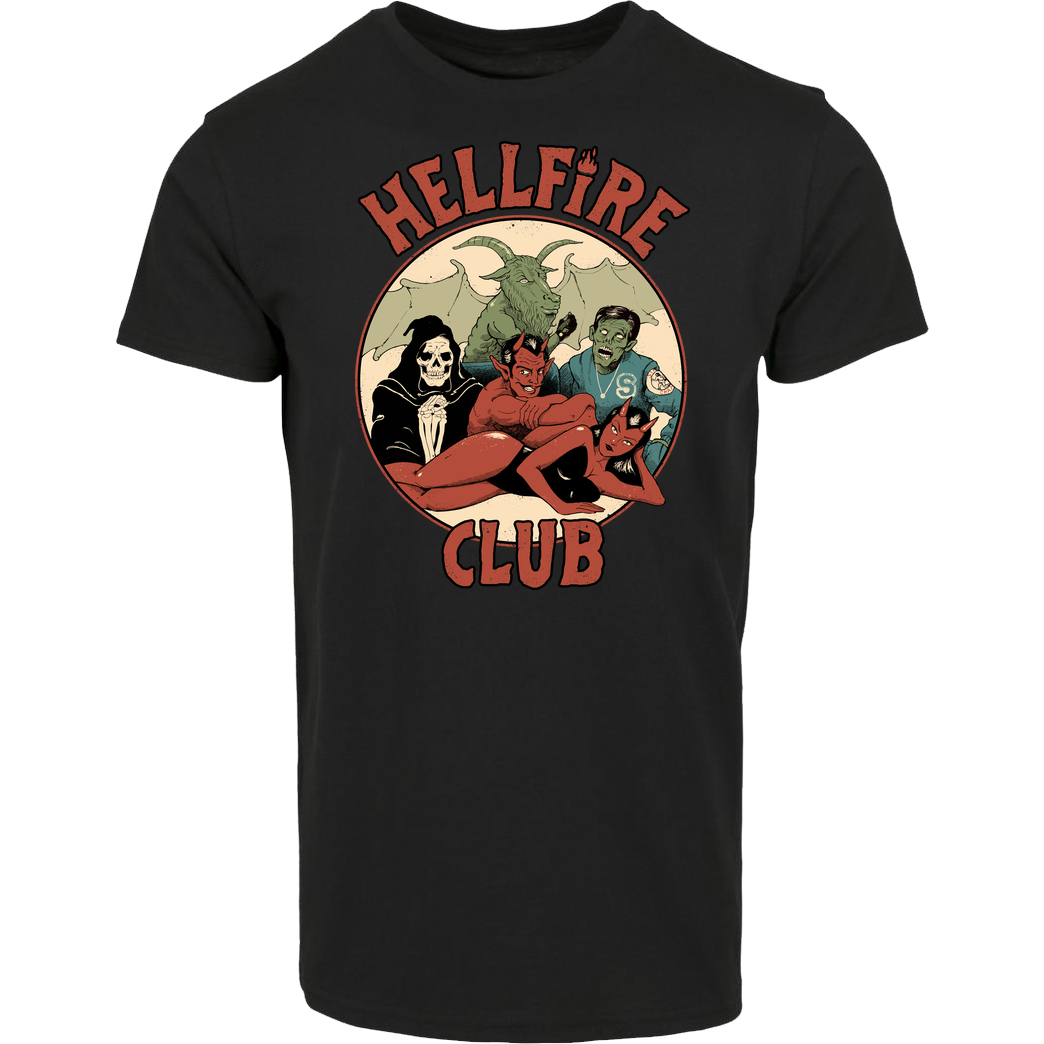 Vincent Trinidad True Hellfire Club T-Shirt Hausmarke T-Shirt  - Schwarz