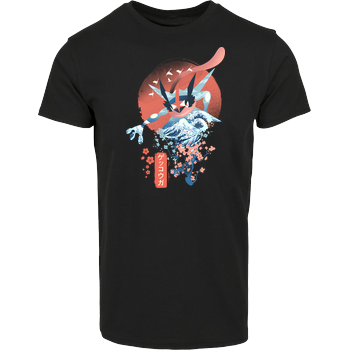 Ukiyo Ninja Hausmarke T-Shirt  - Schwarz