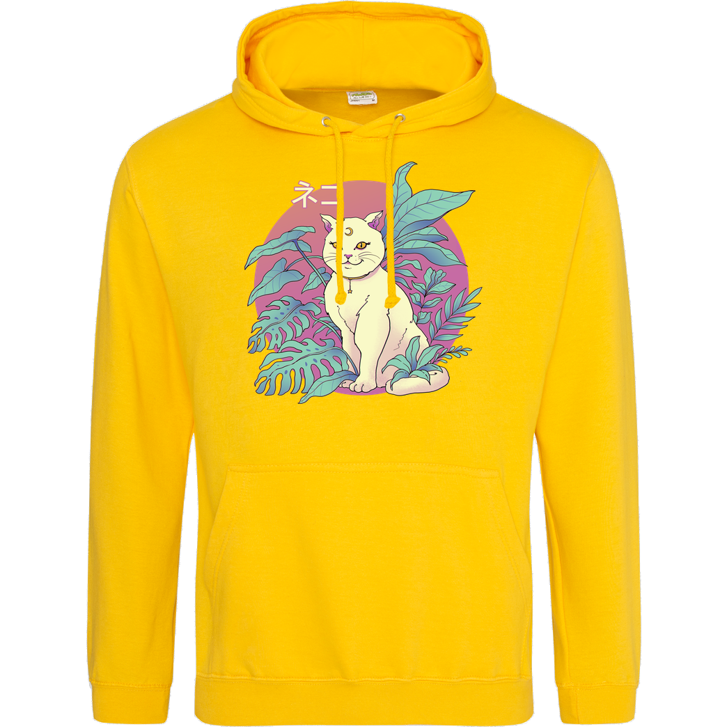 Vincent Trinidad Vapor Cat Sweatshirt JH Hoodie - Gelb