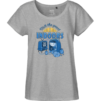 Visit The Great Indoors Fairtrade Loose Fit Girlie - heather grey