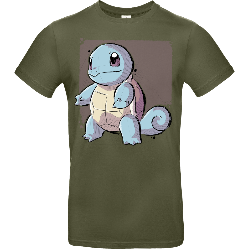 xMorfina Water Turtle T-Shirt B&C EXACT 190 - Khaki