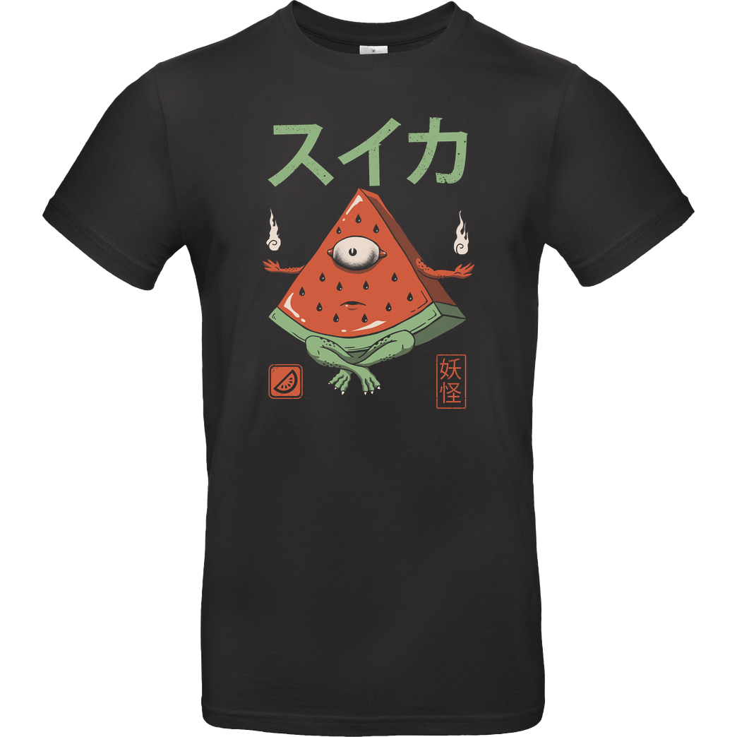 Vincent Trinidad Watermelon Yōkai T-Shirt B&C EXACT 190 - Schwarz