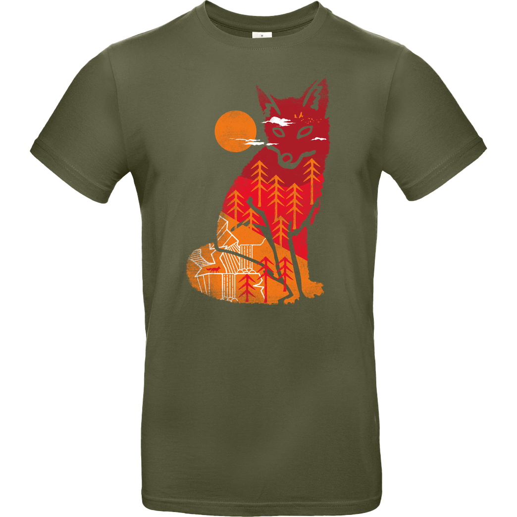 Rocketman Wild Fox T-Shirt B&C EXACT 190 - Khaki