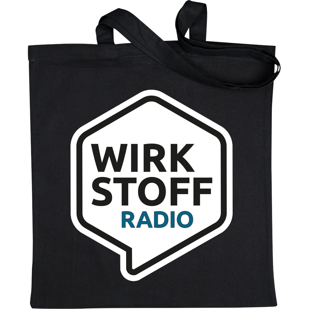 Wirkstoffradio Wirkstoffradio - Logo Beutel Stoffbeutel schwarz