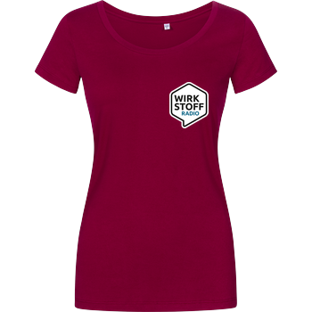 Wirkstoffradio - Logo Damenshirt berry