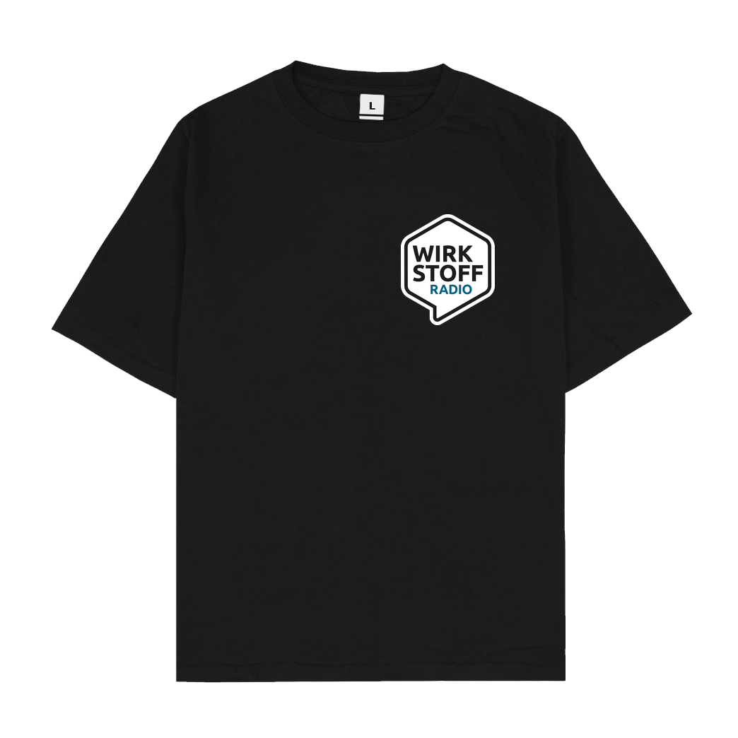 Wirkstoffradio Wirkstoffradio - Logo T-Shirt Oversize T-Shirt - Schwarz