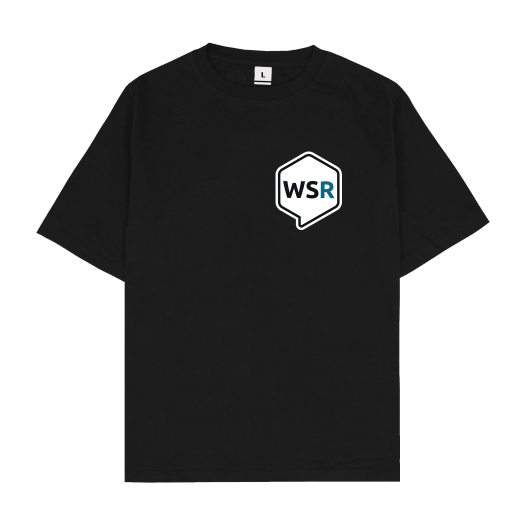 Wirkstoffradio Wirkstoffradio Logo WSR T-Shirt Oversize T-Shirt - Schwarz