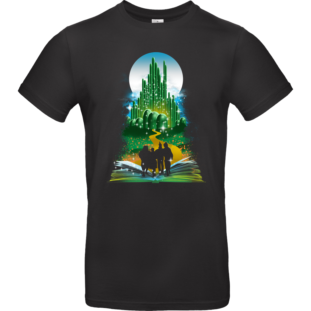 Dandingeroz Wizard of Books T-Shirt B&C EXACT 190 - Schwarz