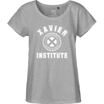 Xavier Institute Fairtrade Loose Fit Girlie - heather grey