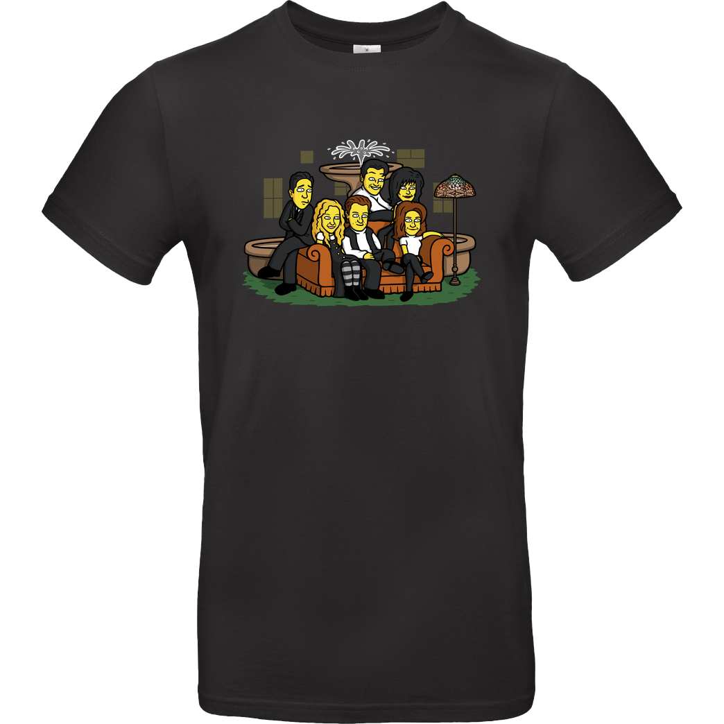 Raffiti Design Yellow Friendship! T-Shirt B&C EXACT 190 - Schwarz