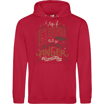 A Cup of Coffee a Day JH Hoodie - red