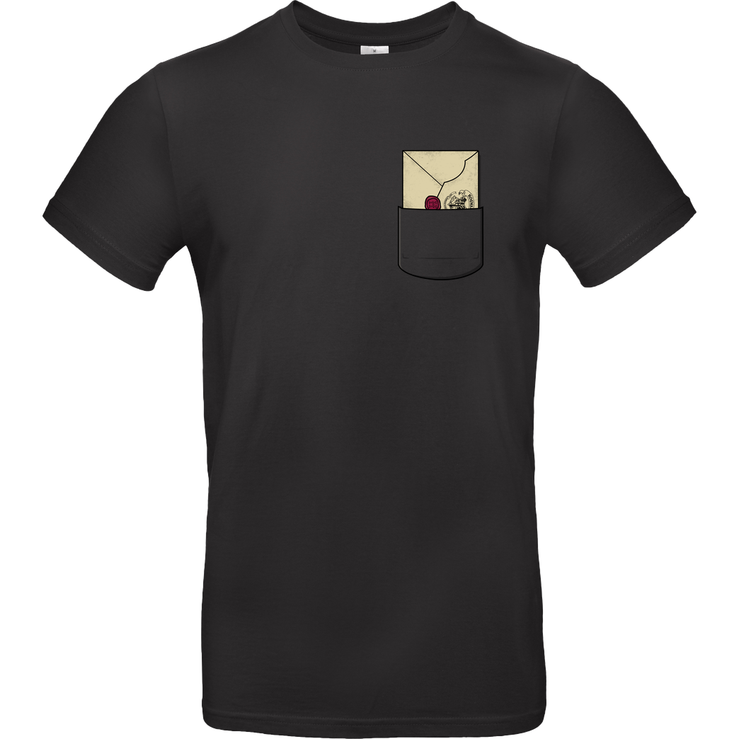 Raffiti Design A letter in your pocket T-Shirt B&C EXACT 190 - Black