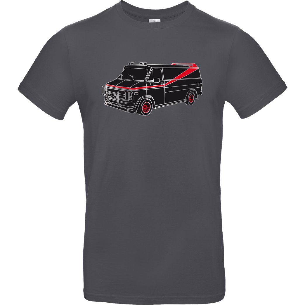 Lennart A-Team Van T-Shirt B&C EXACT 190 - Dark Grey