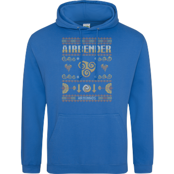 Airbender Christmas Sweater JH Hoodie - Sapphire Blue