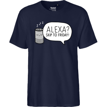 Alexa Skip to Friday Dark Fairtrade T-Shirt - navy