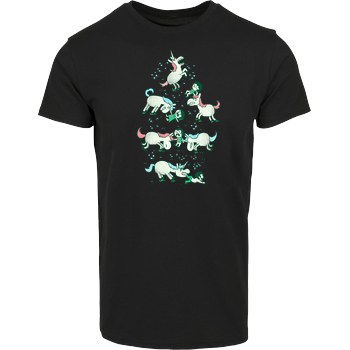 angry unicorn House Brand T-Shirt - Black