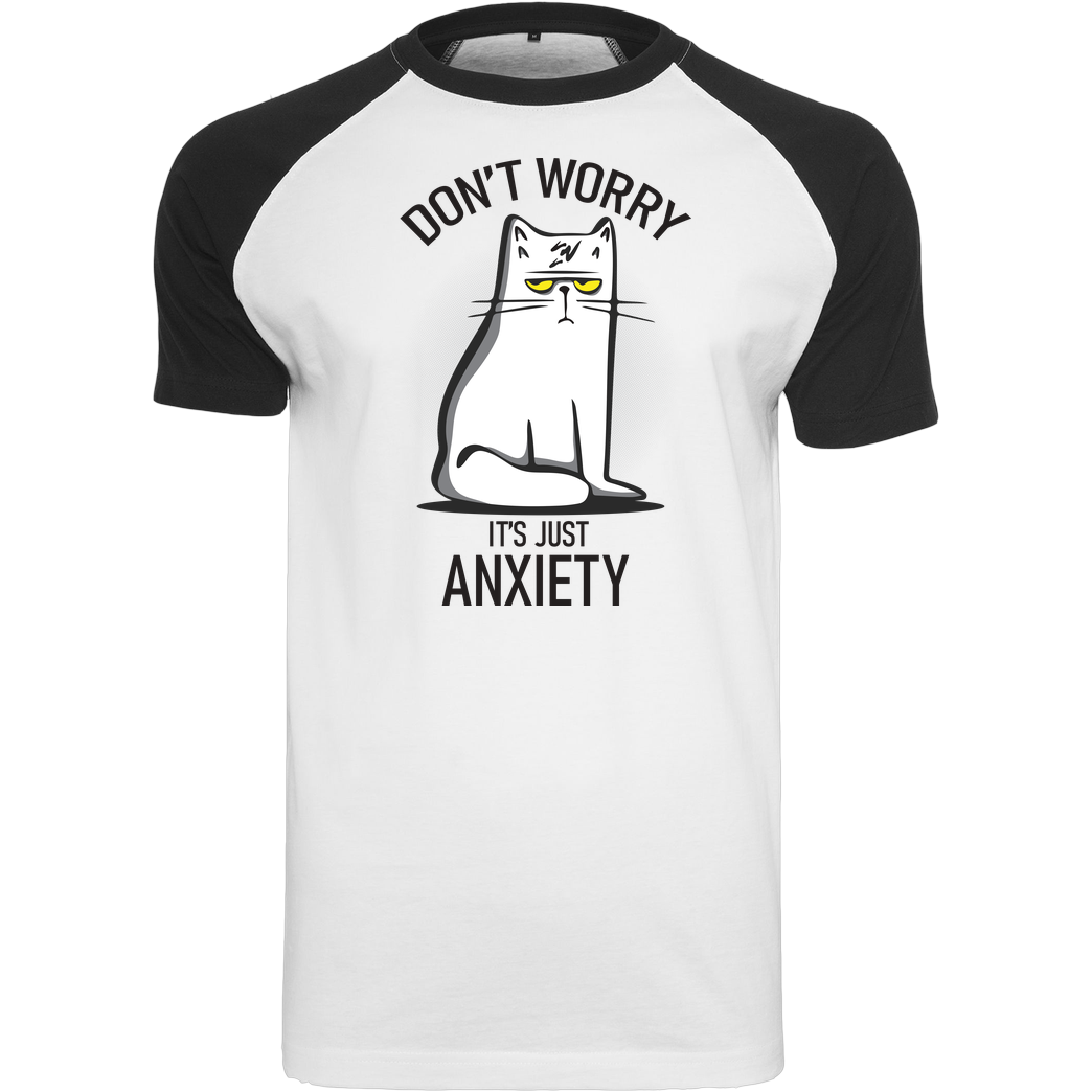 Turborat anxiety T-Shirt Raglan Tee white