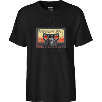 Awesome 80's Fairtrade T-Shirt - black