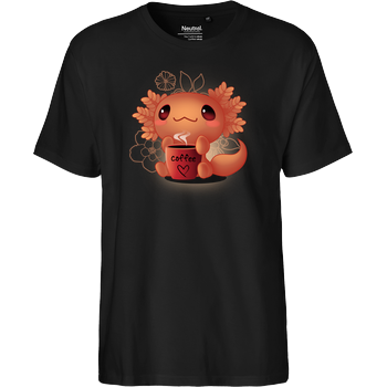 Axolotl coffee Fairtrade T-Shirt - black