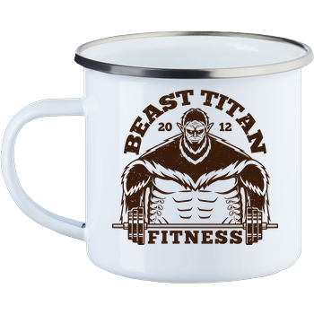 Beast Titan Fitness Enamel Mug