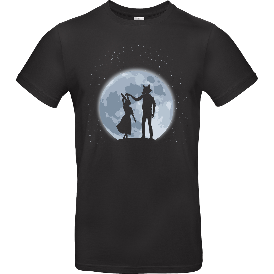 Domichan Beasts under the moon T-Shirt B&C EXACT 190 - Black