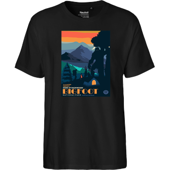 Bigfoot National Park Fairtrade T-Shirt - black
