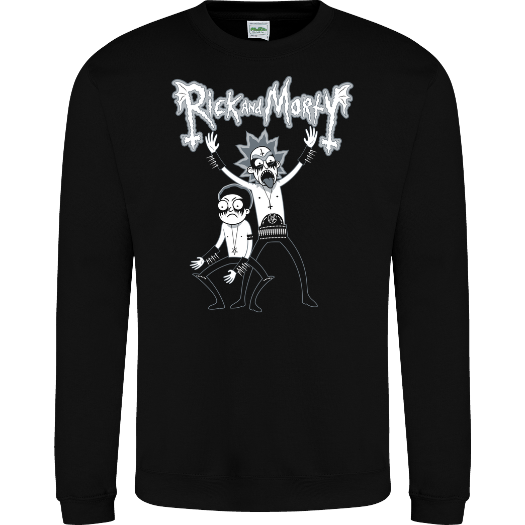 Nemons Black Metal Morty Sweatshirt JH Sweatshirt - Schwarz