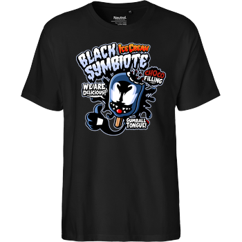 Black Symbiote Ice Cream Fairtrade T-Shirt - black