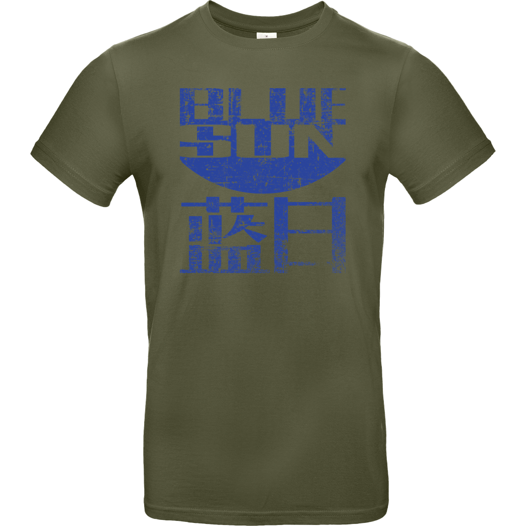 Mindsparkcreative Blue Sun 2 T-Shirt B&C EXACT 190 - Khaki