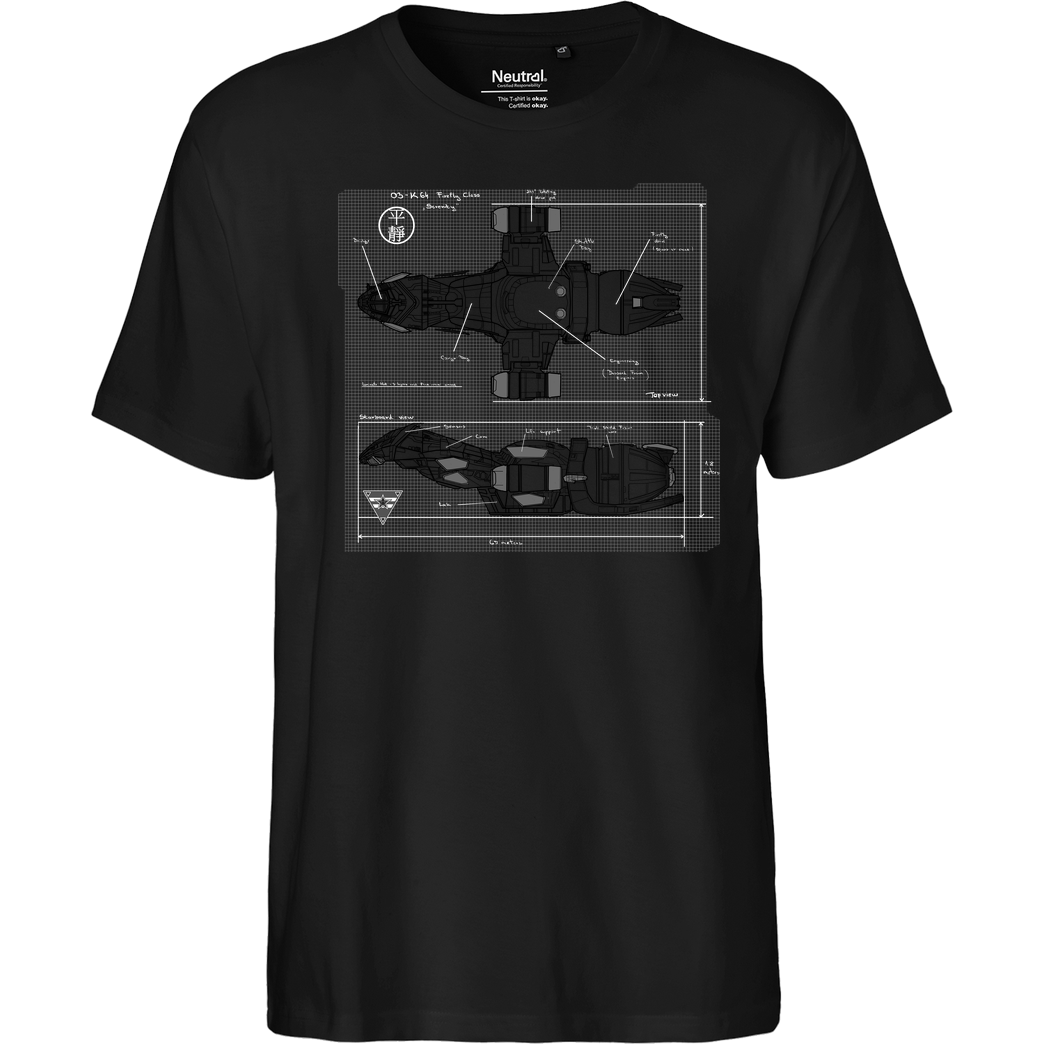 AndreusD Blueprint T-Shirt Fairtrade T-Shirt - black