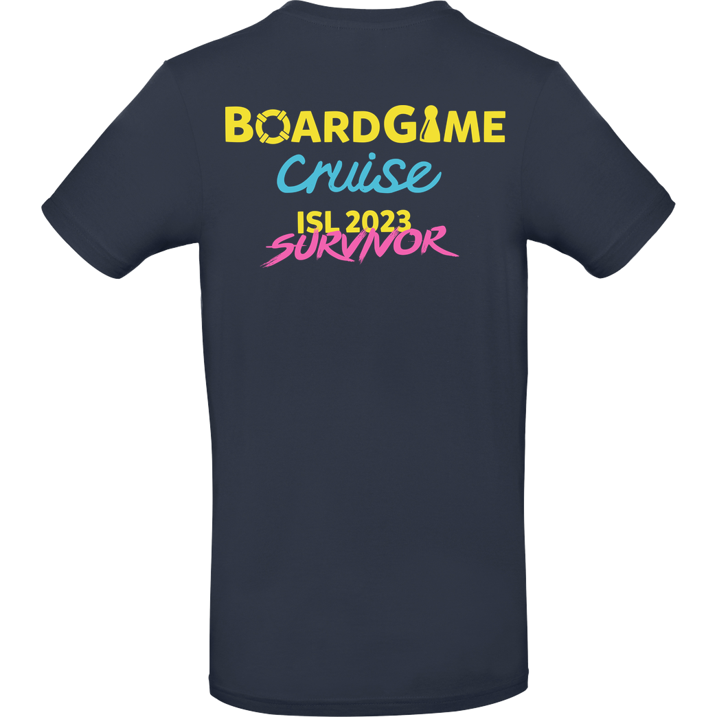 BoardGame Cruise BoardGame Cruise - Island 2023 Survivor T-Shirt T-Shirt B&C EXACT 190 - Navy