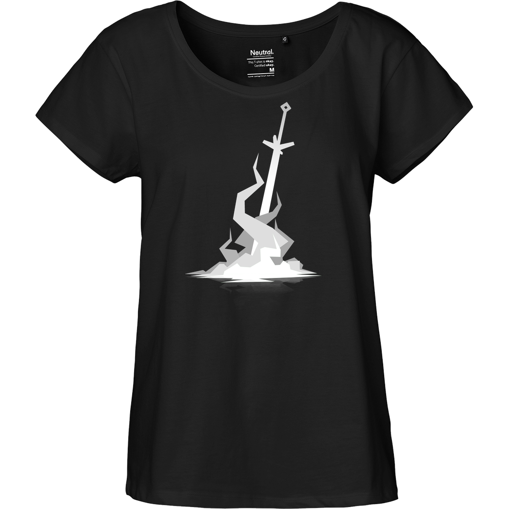 #Soilpunk Bonfire T-Shirt Fairtrade Loose Fit Girlie - black