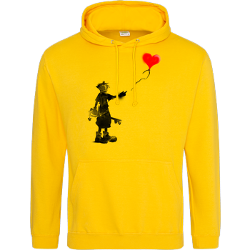 Boy and Balloon JH Hoodie - Gelb