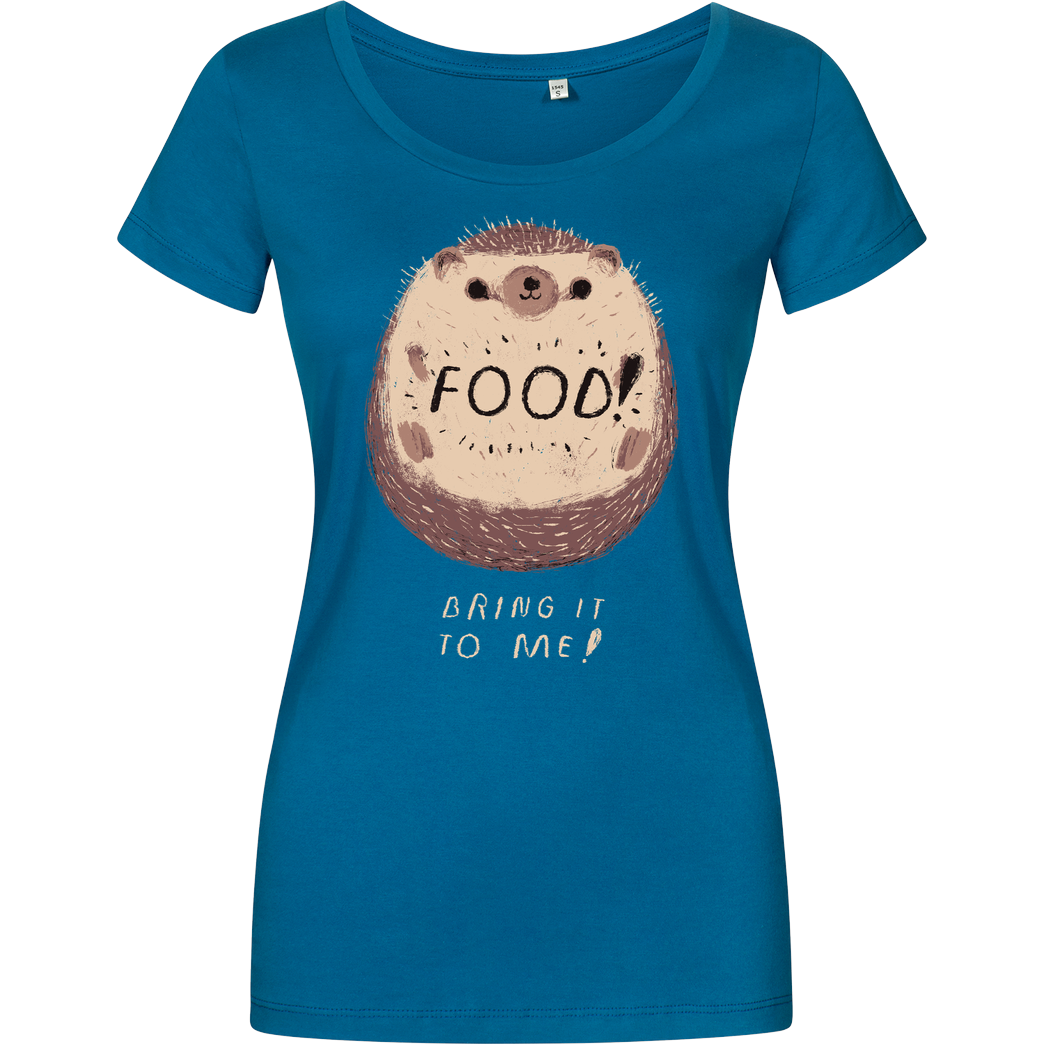 Louis Roskosch Bring me Food! T-Shirt Girlshirt petrol