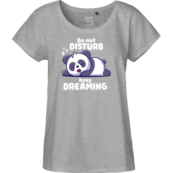 busy dreaming Fairtrade Loose Fit Girlie - heather grey