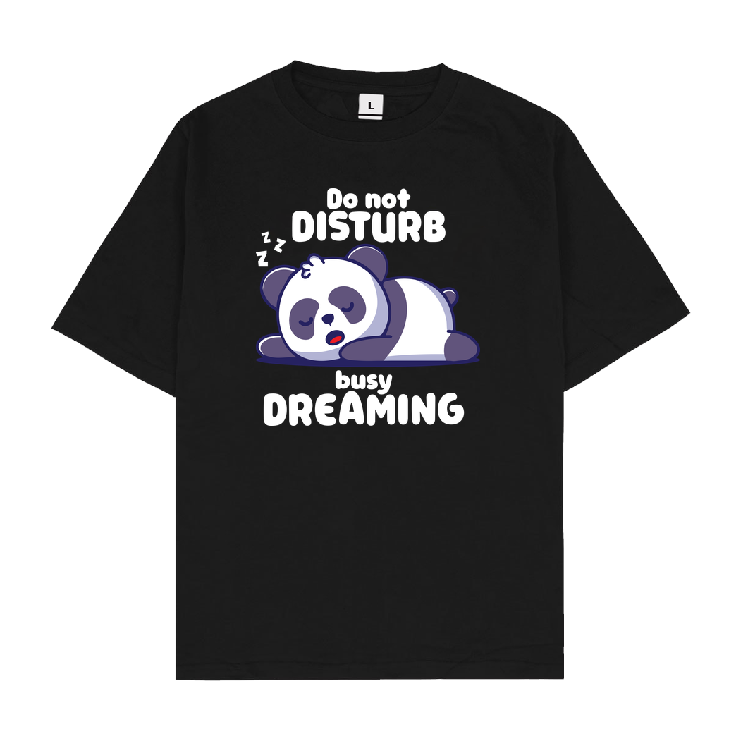 Turborat busy dreaming T-Shirt Oversize T-Shirt - Black