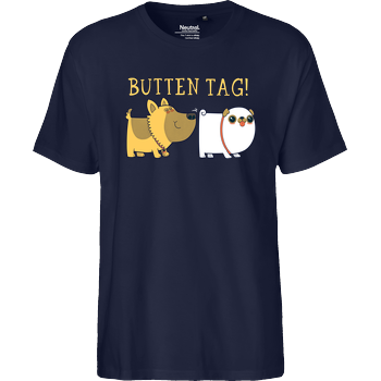 Butten Tag! Fairtrade T-Shirt - navy