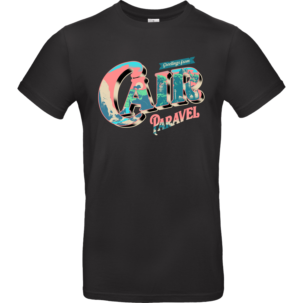 Heymoonly Cair Paravel 2 T-Shirt B&C EXACT 190 - Black
