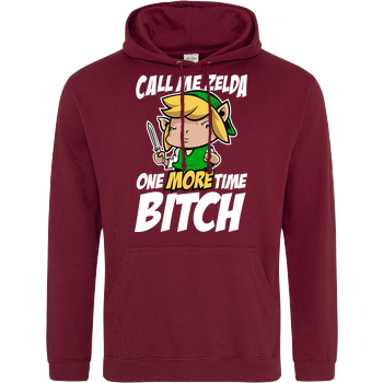 Call me Zelda one more Time JH Hoodie - Bordeaux
