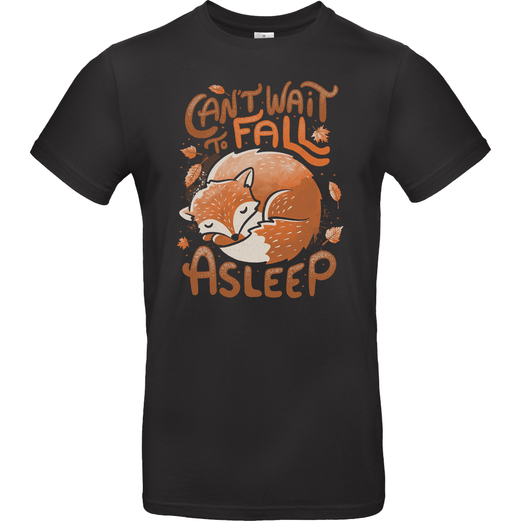 EduEly Can’t Wait to Fall Asleep T-Shirt B&C EXACT 190 - Black