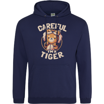 Careful I'm a Tiger JH Hoodie - Navy