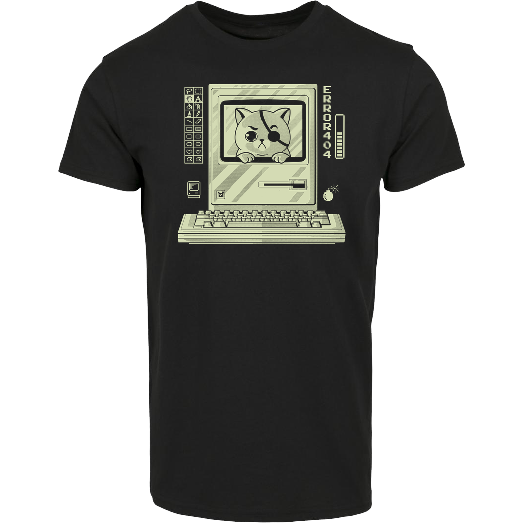 Eoli Studio Cat Virus T-Shirt House Brand T-Shirt - Black