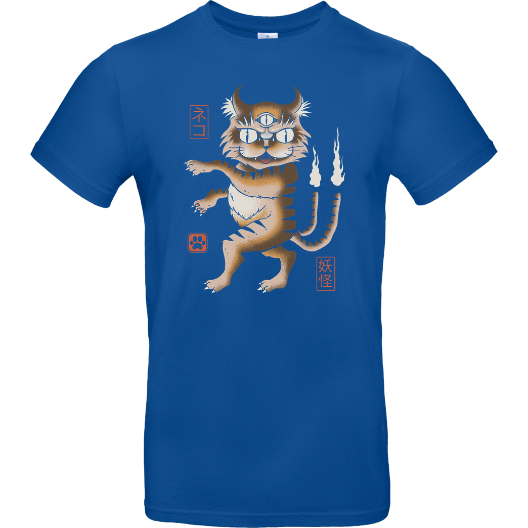 Vincent Trinidad Cat Yōkai T-Shirt B&C EXACT 190 - Royal Blue