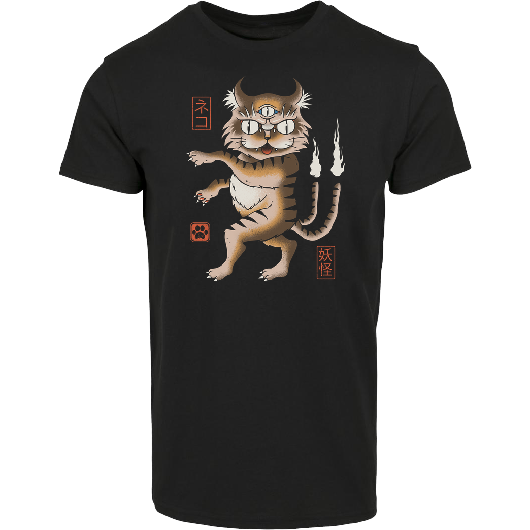 Vincent Trinidad Cat Yōkai T-Shirt House Brand T-Shirt - Black