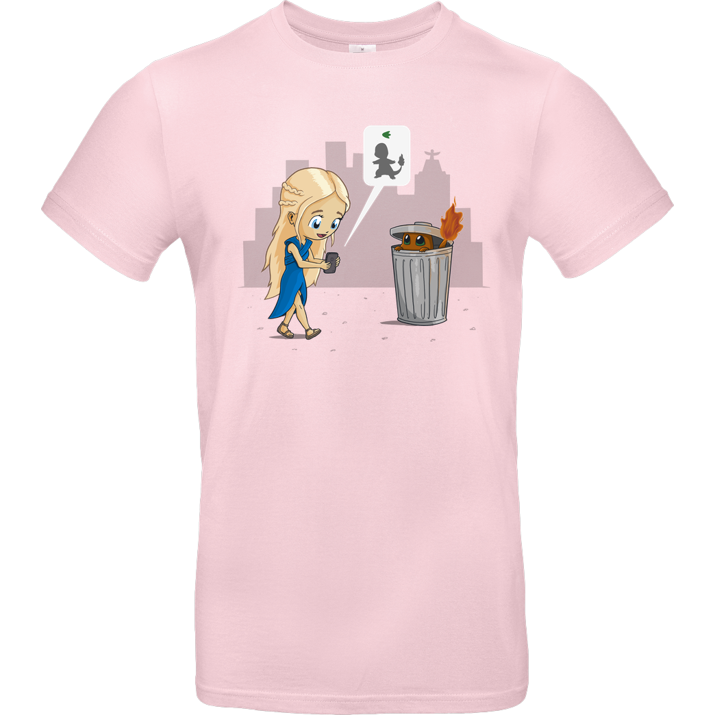 Tembart Catching Fire T-Shirt B&C EXACT 190 - Light Pink